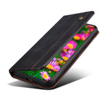 Waxy Crazy Horse Texture Leather Full Protection Wallet Stand Phone Case for Huawei P50 Pro