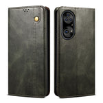 Vaxigt Crazy Horse-läder med full skyddsfunktion och stativ till Huawei P50 Pro