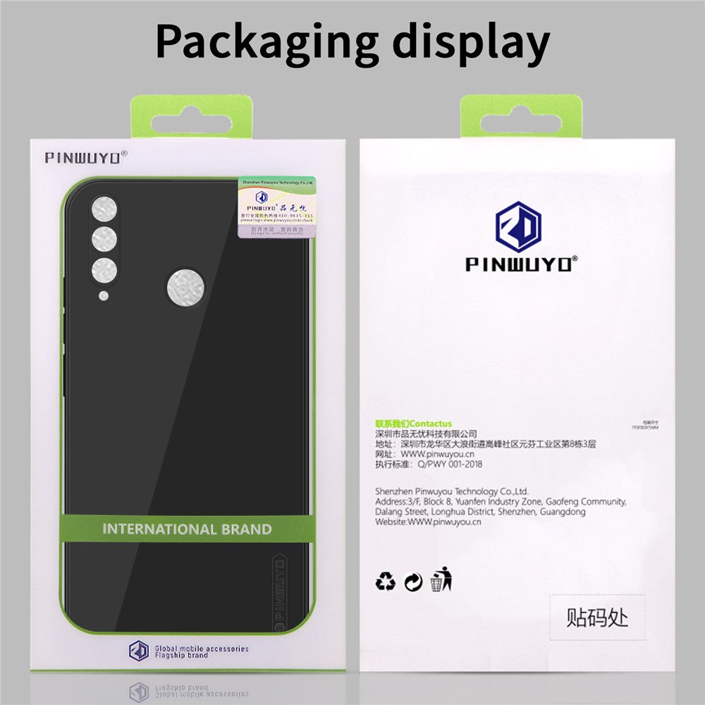 PINWUYO mjukt silikonskal med precisa utskärningar och hybridfodral till P30 Lite / P30 Lite New Edition / nova 4e