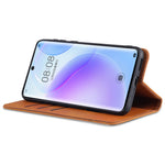 AZNS PU-läderfodral i stötsäkert, magnetiskt flip-fodral med stativ för Huawei P50 Pro