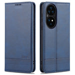 AZNS PU-läderfodral i stötsäkert, magnetiskt flip-fodral med stativ för Huawei P50 Pro