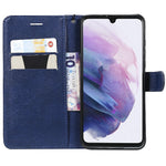 Huawei P30 Lite / Nova 4e Skal Enfärgat Läder Mobilskal Plånboksfodral med Rem