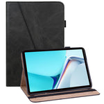 Solid Color Elastic Pen Strap Leather Tablet Cover with Stand Card Slots for Huawei MatePad 11 (2021)