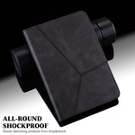 Solid Color Elastic Pen Strap Leather Tablet Cover with Stand Card Slots for Huawei MatePad 11 (2021)