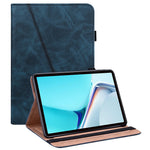Solid Color Elastic Pen Strap Leather Tablet Cover with Stand Card Slots for Huawei MatePad 11 (2021)