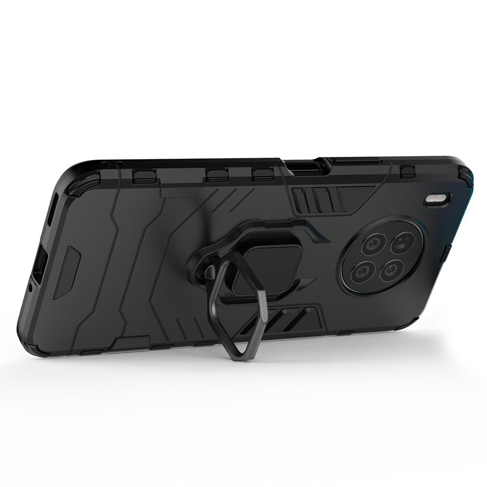 Ring Kickstand Hard PC Soft TPU Shockproof Protective Case for Huawei nova 8i (Global Version)/Honor 50 Lite