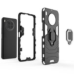 Ring Kickstand Hard PC Soft TPU Shockproof Protective Case for Huawei nova 8i (Global Version)/Honor 50 Lite