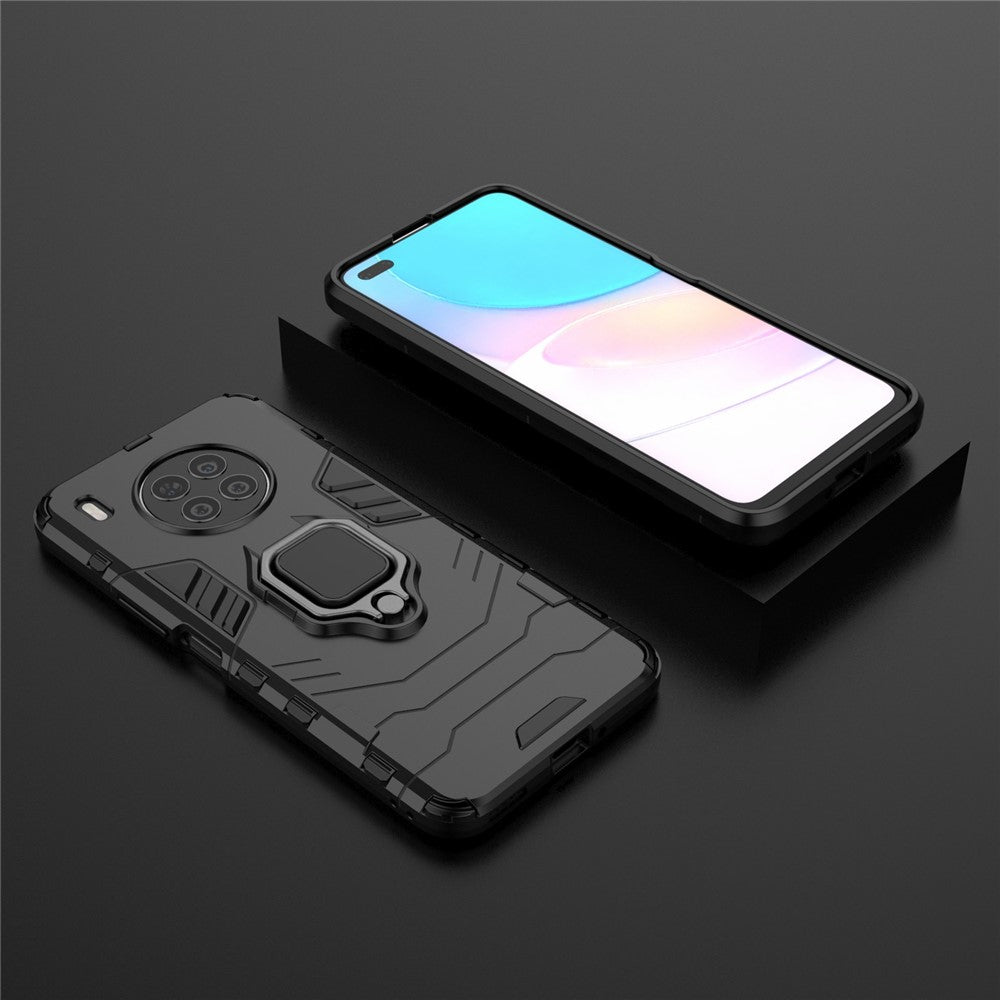Ring Kickstand Hard PC Soft TPU Shockproof Protective Case for Huawei nova 8i (Global Version)/Honor 50 Lite
