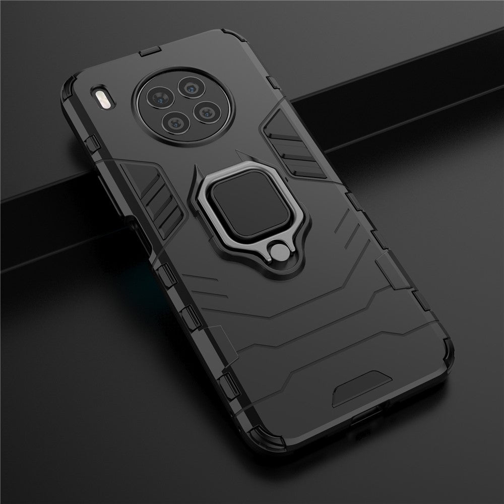 Ring Kickstand Hard PC Soft TPU Shockproof Protective Case for Huawei nova 8i (Global Version)/Honor 50 Lite