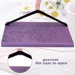 Tree and Deer Pattern Imprinted PU Leather Tablet Stand Cover Case with Card Slots for Huawei MediaPad T3 10