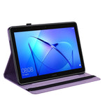 Tree and Deer Pattern Imprinted PU Leather Tablet Stand Cover Case with Card Slots for Huawei MediaPad T3 10