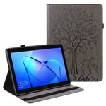 Tree and Deer Pattern Imprinted PU Leather Tablet Stand Cover Case with Card Slots for Huawei MediaPad T3 10