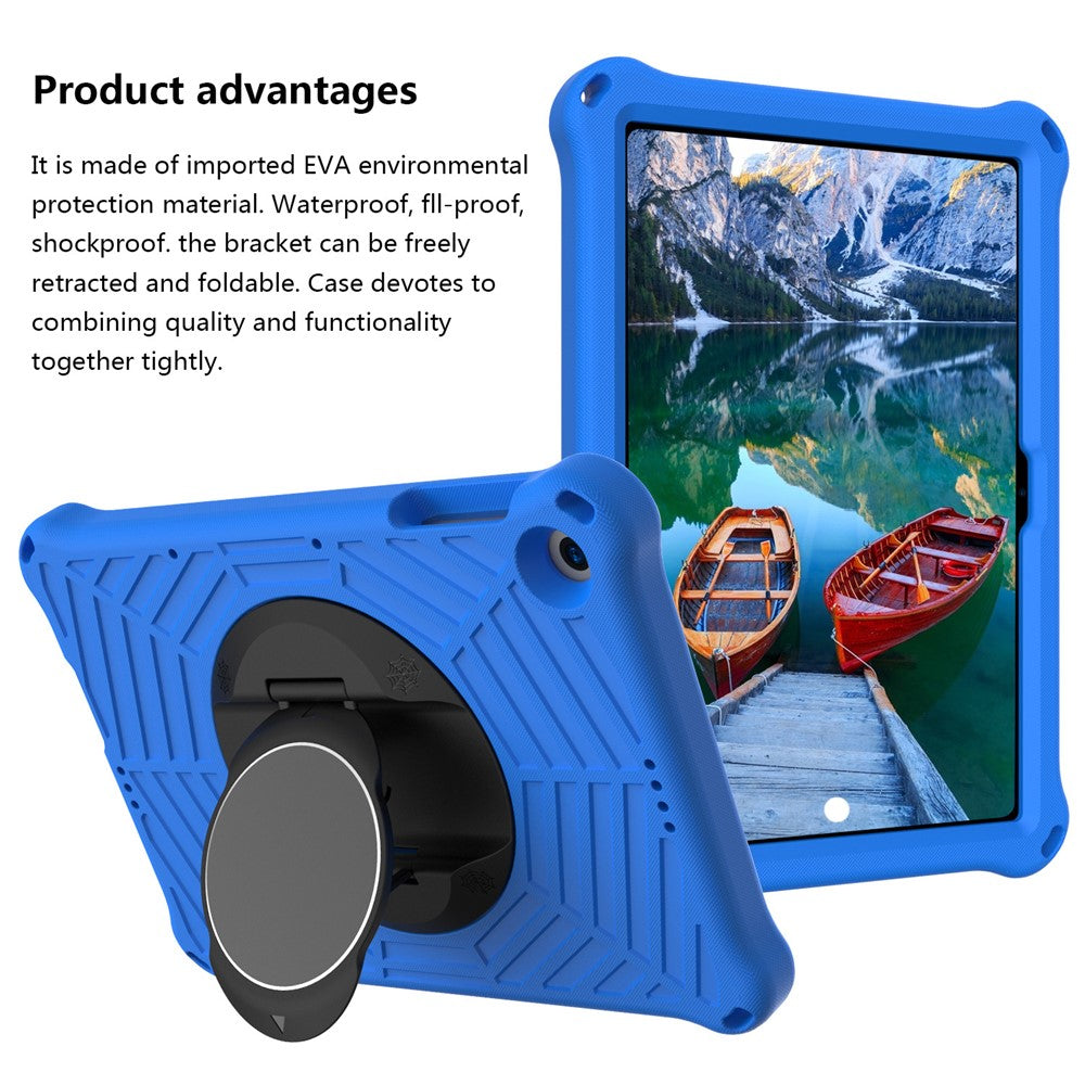 Spider Web Texture Kickstand EVA Case with Shoulder Strap for Huawei Enjoy Tablet 2 / MatePad T 10 9.7 inch / MatePad T 10S 10.1 inch