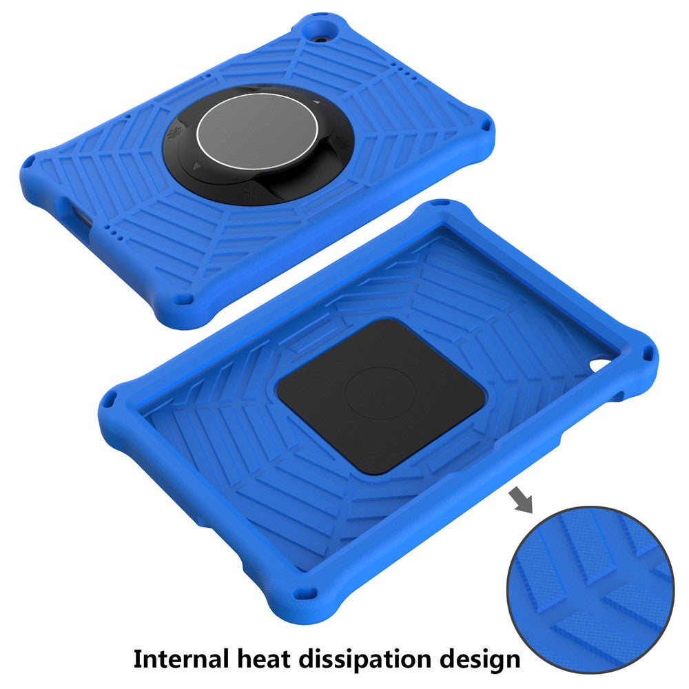 Spider Web Texture Kickstand EVA Case with Shoulder Strap for Huawei Enjoy Tablet 2 / MatePad T 10 9.7 inch / MatePad T 10S 10.1 inch