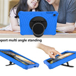 Spider Web Texture Kickstand EVA Case with Shoulder Strap for Huawei Enjoy Tablet 2 / MatePad T 10 9.7 inch / MatePad T 10S 10.1 inch