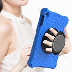 Spider Web Texture Kickstand EVA Case with Shoulder Strap for Huawei Enjoy Tablet 2 / MatePad T 10 9.7 inch / MatePad T 10S 10.1 inch