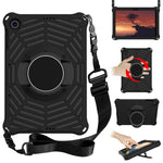 Spider Web Texture Kickstand EVA Case with Shoulder Strap for Huawei Enjoy Tablet 2 / MatePad T 10 9.7 inch / MatePad T 10S 10.1 inch
