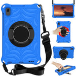Stylish Spider Web Texture Kickstand EVA Case with Shoulder Strap for Huawei MatePad T8 2020 (8.0 inch)