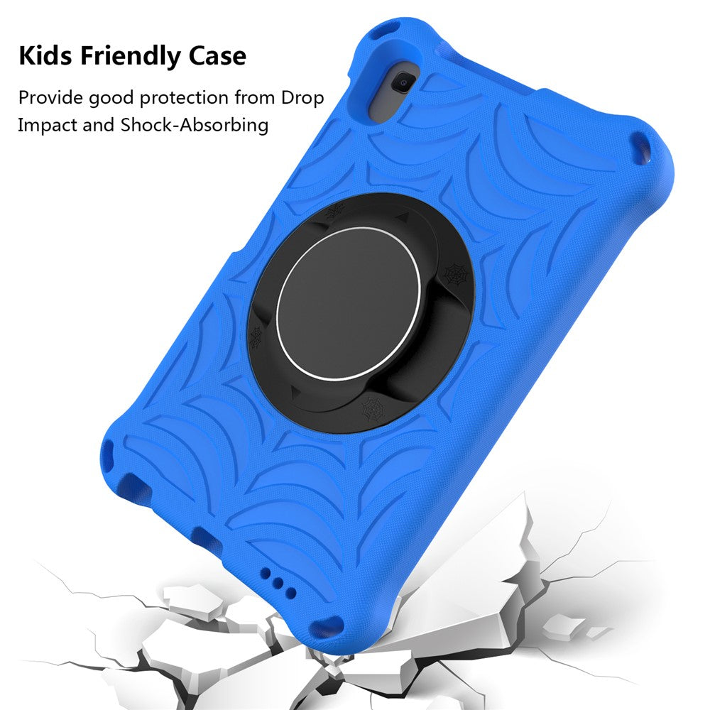 Stylish Spider Web Texture Kickstand EVA Case with Shoulder Strap for Huawei MatePad T8 2020 (8.0 inch)