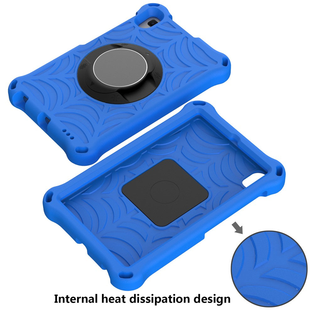 Stylish Spider Web Texture Kickstand EVA Case with Shoulder Strap for Huawei MatePad T8 2020 (8.0 inch)