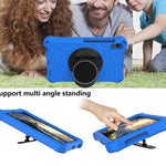Stylish Spider Web Texture Kickstand EVA Case with Shoulder Strap for Huawei MatePad T8 2020 (8.0 inch)
