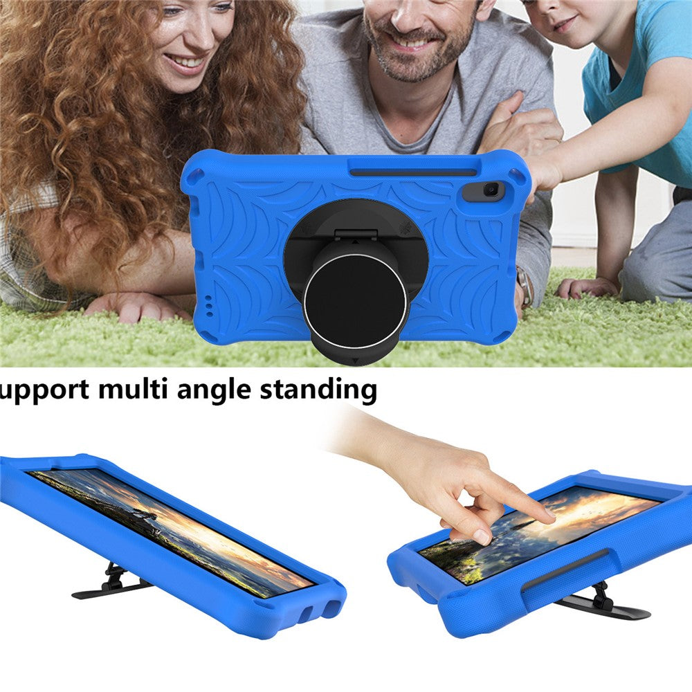 Stylish Spider Web Texture Kickstand EVA Case with Shoulder Strap for Huawei MatePad T8 2020 (8.0 inch)