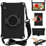 Stylish Spider Web Texture Kickstand EVA Case with Shoulder Strap for Huawei MatePad T8 2020 (8.0 inch)