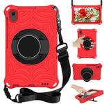 Stylish Spider Web Texture Kickstand EVA Case with Shoulder Strap for Huawei MatePad T8 2020 (8.0 inch)