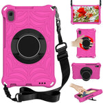 Stylish Spider Web Texture Kickstand EVA Case with Shoulder Strap for Huawei MatePad T8 2020 (8.0 inch)