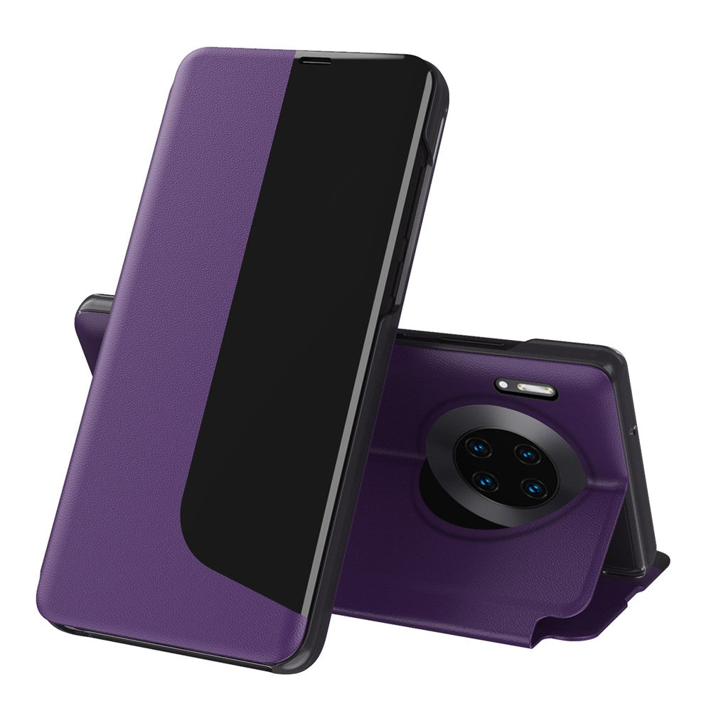 Mobilskal Folio Flip PU Läder Stativfodral för Huawei Mate 30 Pro