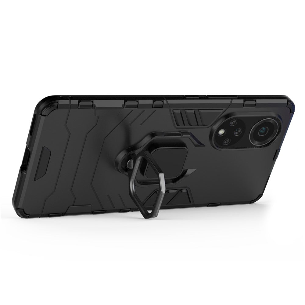 Dual-Layer Soft Flexible TPU + Hard PC Anti-Slip Protective Phone Case with Kickstand for Huawei nova 9