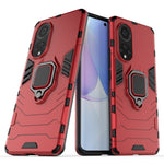 Dual-Layer Soft Flexible TPU + Hard PC Anti-Slip Protective Phone Case with Kickstand for Huawei nova 9