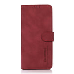 KHAZNEH Textured Anti-drop PU Leather Phone Cover Stand Wallet Case for Huawei nova 9
