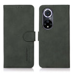 KHAZNEH Textured Anti-drop PU Leather Phone Cover Stand Wallet Case for Huawei nova 9