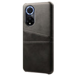 Dual Card Slots Design Phone Cover PU Leather + PC Hard Case for Huawei nova 9 / Honor 50
