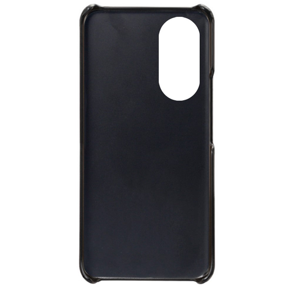 Dual Card Slots Design Phone Cover PU Leather + PC Hard Case for Huawei nova 9 / Honor 50