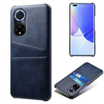 Dual Card Slots Design Phone Cover PU Leather + PC Hard Case for Huawei nova 9 / Honor 50