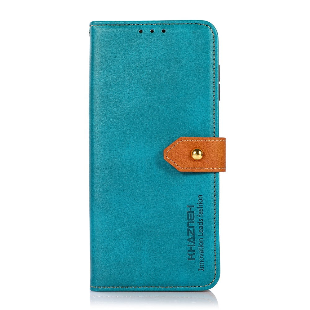 KHAZNEH Magnetic Golden Clasp Wallet Stand Leather Cover Inner TPU Phone Case for Huawei nova 9 Pro