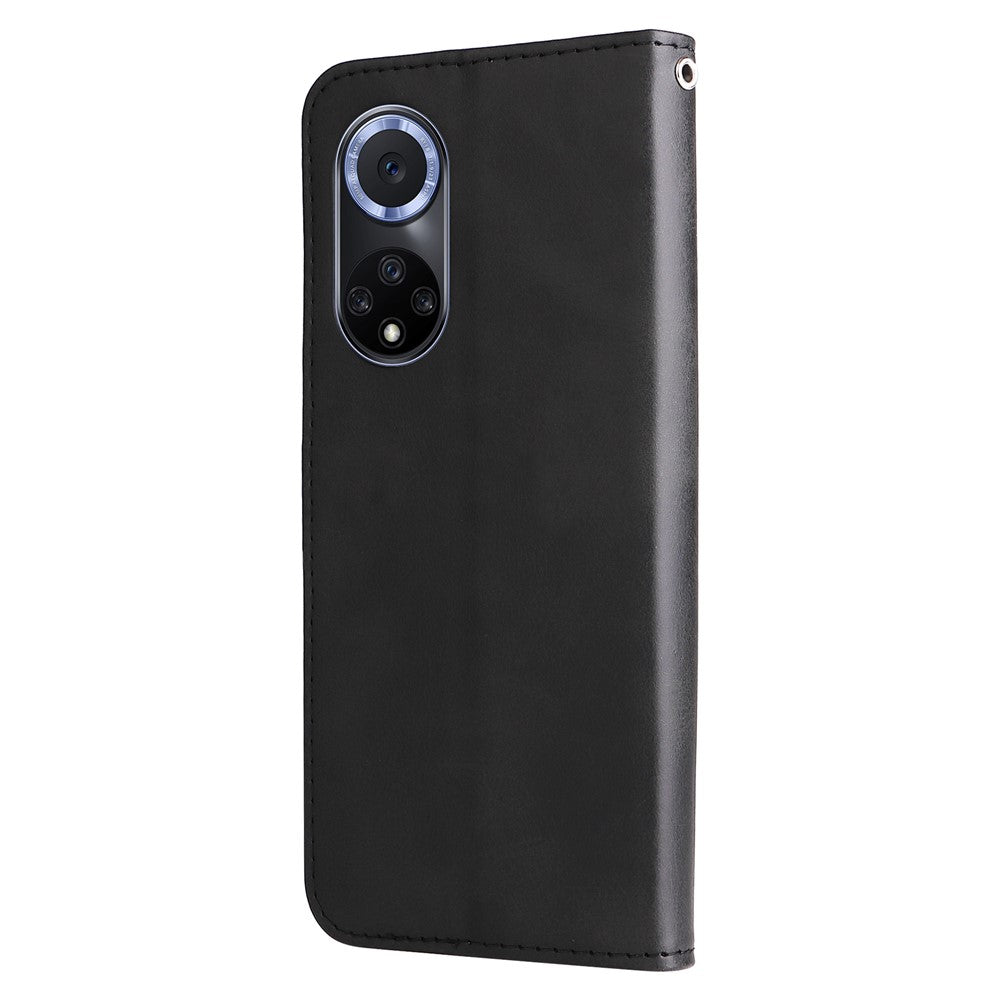 PU Leather Phone Case All-Inclusive Case with Zipper Pocket Design Wallet and Stand for Huawei nova 9/Honor 50