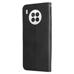 Zippered Pocket PU Leather Case Wallet Stand Design Phone Case for Huawei nova 8i/Honor 50 Lite