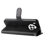 Zippered Pocket PU Leather Case Wallet Stand Design Phone Case for Huawei nova 8i/Honor 50 Lite