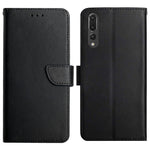 For Huawei P20 Pro Wallet Sturdy Stand Solid Color Genuine Leather Nappa Texture Magnetic Closure Stand Wallet Case Flip Phone Shell