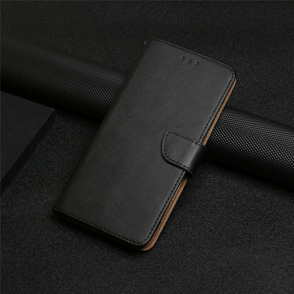 For Huawei P20 Pro Wallet Sturdy Stand Solid Color Genuine Leather Nappa Texture Magnetic Closure Stand Wallet Case Flip Phone Shell