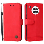 For Honor 50 Lite / Huawei nova 8i Leather Wallet Cases Skin Touch Phone Cover Stand with Strap