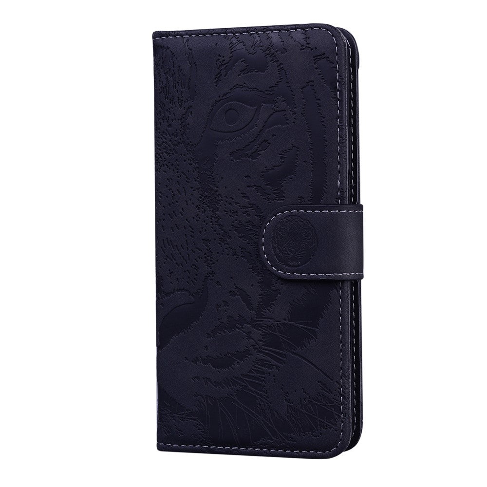 Tiger Pattern Imprinted Horizontal Flip PU Leather Case Magnetic Clasp Stand Wallet Phone Cover for Huawei nova 8i / Honor 50 Lite