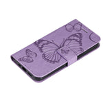 For Huawei nova 8i / Honor 50 Lite Wallet Case Floral Butterfly Imprinted Leather Phone Cover Stand