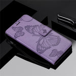 For Huawei nova 8i / Honor 50 Lite Wallet Case Floral Butterfly Imprinted Leather Phone Cover Stand