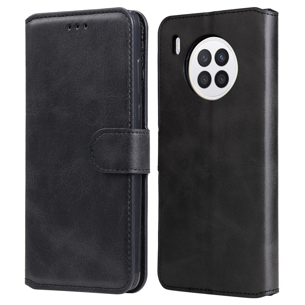 For Huawei nova 8i/Honor 50 Lite 5G Classic Stand Design Cover PU Leather Wallet Drop-proof Flip Phone Case Shell