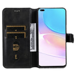 For Huawei nova 8i/Honor 50 Lite 5G Classic Stand Design Cover PU Leather Wallet Drop-proof Flip Phone Case Shell