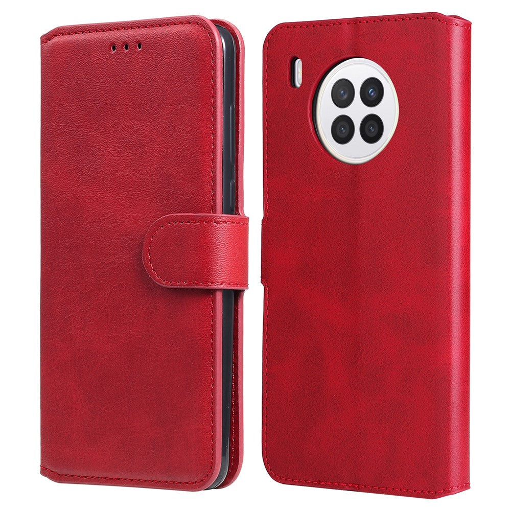 For Huawei nova 8i/Honor 50 Lite 5G Classic Stand Design Cover PU Leather Wallet Drop-proof Flip Phone Case Shell